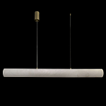 Подвесной светильник линейный цилиндрической формы из натурального алебастра Alabaster Geometry варинант исполнения - 2 | Loft Concept в Перми