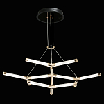 Люстра с геометрической конструкцией из вытянутых цилиндрических плафонов Hex Scaffold  варинант исполнения - 3 | Loft Concept в Перми