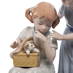 Статуэтка фарфоровая Девочки с собачками Charming Statuette варинант исполнения - 1 | Loft Concept в Перми