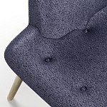 Мебельная ткань Шенилл синий цвет 138 см T4-33 варинант исполнения - 3 | Loft Concept в Перми