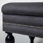 Мягкая банкетка с зоной для хранения Casket Dark Grey варинант исполнения - 3 | Loft Concept в Перми