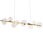 Дизайнерская линейная люстра с гирляндой внутри стеклянных плафонов Iona Garland Chandelier варинант исполнения - 1 | Loft Concept в Перми