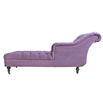 Кушетка фиолетовая с мягкой обивкой из велюра Michael Couch варинант исполнения - 2 | Loft Concept в Перми