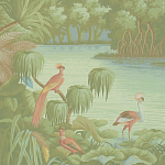 Обои ручная роспись Le Brésil Pastel варинант исполнения - 3 | Loft Concept в Перми