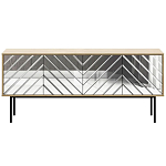 Длинная тумба с зеркальным декором Serena варинант исполнения - 13 | Loft Concept в Перми