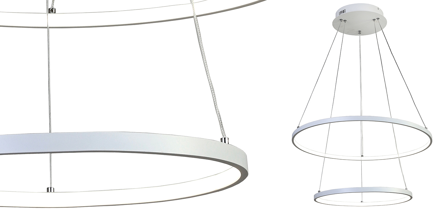 Люстра Ring Horizontal Double white 60+40 Люстра Ring Horizontal Double white 60+40 - Loft-Concept в Перми