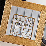 Зеркало квадратное в фактурной раме Pattern варинант исполнения - 5 | Loft Concept в Перми