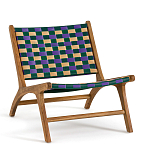 Кресло низкое из массива тика Barbados варинант исполнения - 1 | Loft Concept в Перми