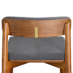 Барный стул из массива ясеня с обивкой из рогожки Elegant Ash варинант исполнения - 5 | Loft Concept в Перми