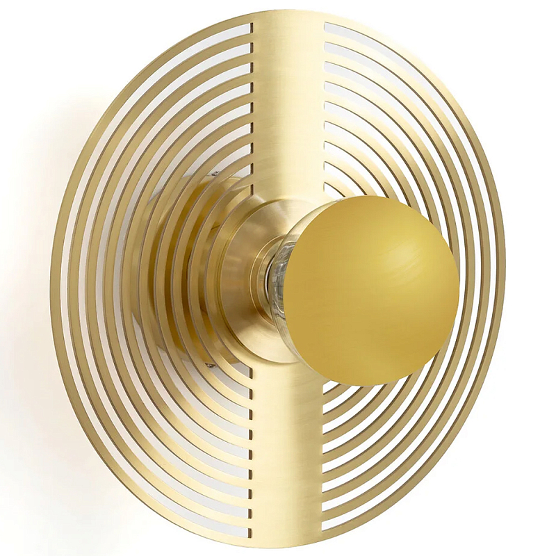 Бра в виде металлического диска Amadis Gold Wall Lamp Золотой Бра в виде металлического диска Amadis Gold Wall Lamp Золотой в Перми | Loft Concept