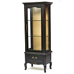 Витрина однодверная с ящиком и 3-мя полками из массива березы Vintage варинант исполнения - 2 | Loft Concept в Перми