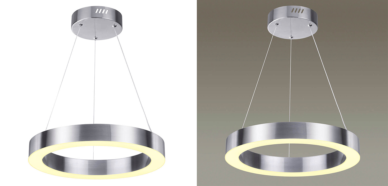 Подвесной светильник Nickel Ribbon Ring 40 Подвесной светильник Nickel Ribbon Ring 40 - Loft-Concept в Перми