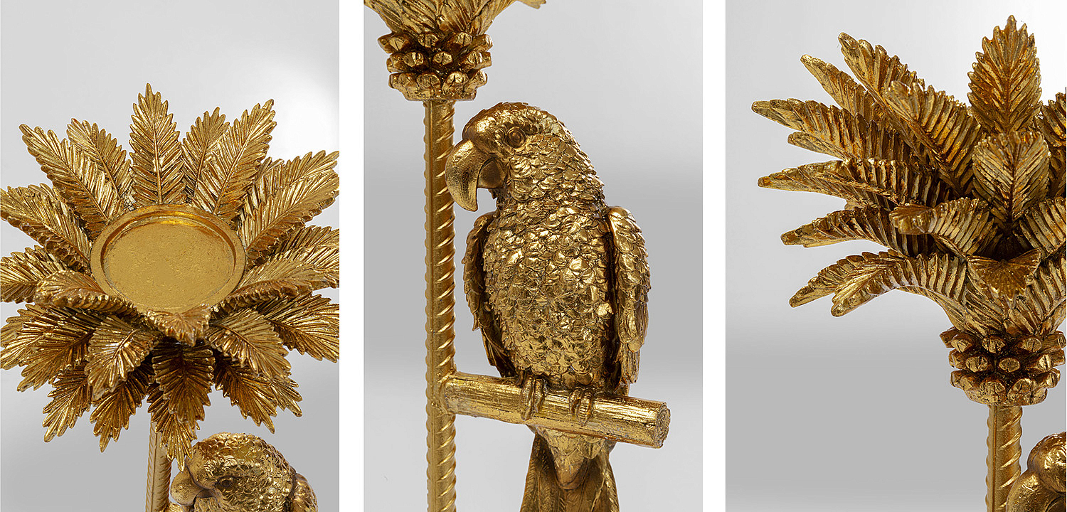 Подсвечник Golden Parrot on a palm tree Подсвечник Golden Parrot on a palm tree - Loft-Concept в Перми