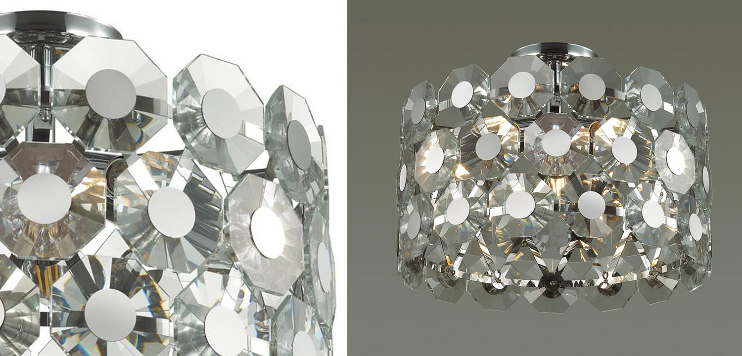 Потолочный светильник Crystal Octagons Chrome Потолочный светильник Crystal Octagons Chrome - Loft-Concept в Перми