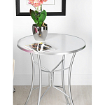 Столик приставной с круглой столешницей на серебристом основании Scenical Table варинант исполнения - 3 | Loft Concept в Перми