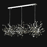 Люстра подвесная из трех частей с металлическими круглыми элементами Terzani Argent варинант исполнения - 8 | Loft Concept в Перми