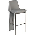 Стул барный серый с обивкой из экокожи Special Support варинант исполнения - 1 | Loft Concept в Перми