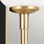  Бра с прямоугольным черным основанием и белым матовым цилиндрическим плафоном Kichler варинант исполнения - 11 | Loft Concept в Перми