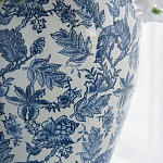 Ваза с крышкой и бело-синим цветочным узором Blue & White Ornament  варинант исполнения - 6 | Loft Concept в Перми