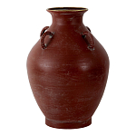 Ваза бордовая с 4-мя фактурными ручками Vase Burgundy Glaze варинант исполнения - 1 | Loft Concept в Перми