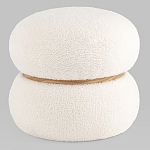 Пуф Полли S тедди белый варинант исполнения - 1 | Loft Concept в Перми
