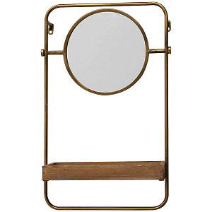 Настенное зеркало с полкой Roy Metal Mirror
