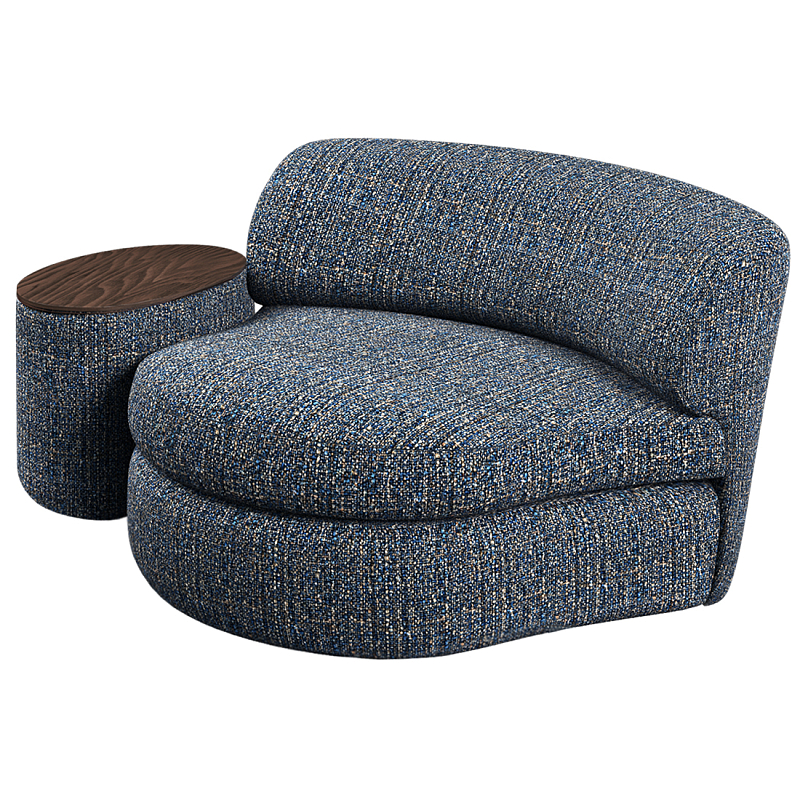 Кушетка со столиком Ulysses Синий Орех в Перми | Loft Concept 