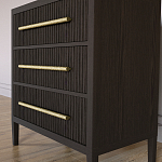 Комод Primo с 3 выдвижными ящиками Темный орех варинант исполнения - 2 | Loft Concept в Перми