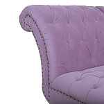 Кушетка фиолетовая с мягкой обивкой из велюра Michael Couch варинант исполнения - 3 | Loft Concept в Перми