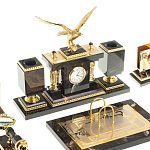 Настольный письменный набор из яшмы и долерита в подарочной упаковке Manager Organizer варинант исполнения - 2 | Loft Concept в Перми