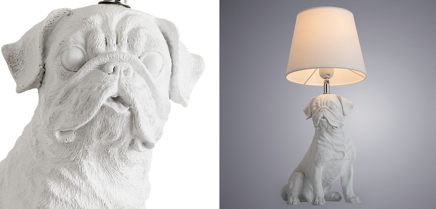 Настольная лампа White Bulldog Table Lamp Настольная лампа White Bulldog Table Lamp - Loft-Concept в Перми