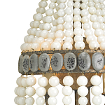 Бра каплевидной формы декорированная нитями стеклянных бусин молочного цвета Bead threads варинант исполнения - 1 | Loft Concept в Перми