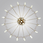 Люстра подвесная из металла с прозрачными подвесками из хрусталя Quasar 93 варинант исполнения - 4 | Loft Concept в Перми