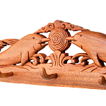 Панно-вешалка из дерева дельфины Panel With Animals варинант исполнения - 2 | Loft Concept в Перми