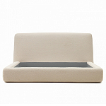 Кровать со съемным бежевым чехлом из ткани букле White Boucle Collection варинант исполнения - 3 | Loft Concept в Перми