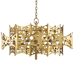 Люстра фигурная золотого цвета Corrugated Panels варинант исполнения - 4 | Loft Concept в Перми