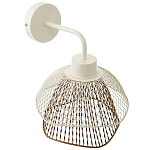 Бра с сетчатым металлическим абажуром Beige Gold Mesh Lampshade варинант исполнения - 3 | Loft Concept в Перми