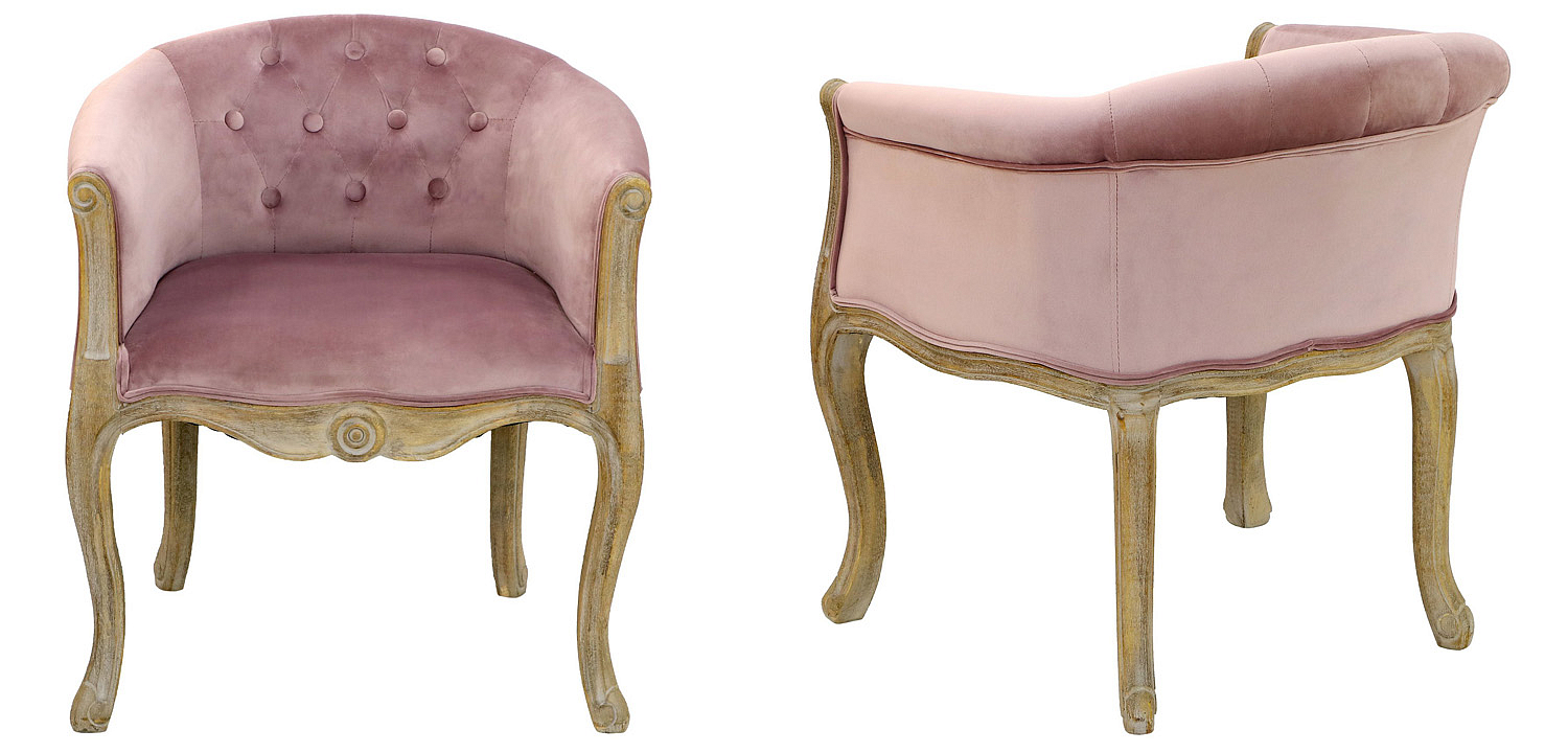 Кресло French Provence Armchair Roderic pink Кресло French Provence Armchair Roderic pink - Loft-Concept в Перми