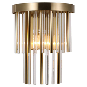 Бра с каскадом трубочек из стекла и металла Gladia