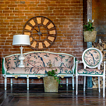 Часы настенные из металла в стиле лофт Clock with History варинант исполнения - 4 | Loft Concept в Перми