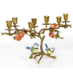 Бронзовый подсвечник на 7 свечей Eden Garden варинант исполнения - 2 | Loft Concept в Перми