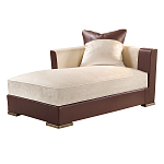 Элитарная современная кушетка Birmingham с кожаными вставками  варинант исполнения - 1 | Loft Concept в Перми