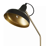 Торшер с плафоном в форме купола в сочетании черного и золотистого цвета Minimalist Execution варинант исполнения - 1 | Loft Concept в Перми