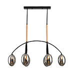 Люстра с серыми стеклянными плафонами Inscription варинант исполнения - 1 | Loft Concept в Перми