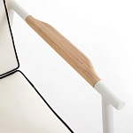 Садовый 2-х местный диван с подлокотниками из тика White варинант исполнения - 6 | Loft Concept в Перми