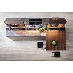 Кухонный гарнитур из камня и дерева SISTEMA XY Dada Engenereed Kitchen варинант исполнения - 6 | Loft Concept в Перми