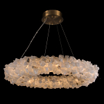 Люстра кольцевая из натурального горного хрусталя Harmonious Crystal Circles варинант исполнения - 1 | Loft Concept в Перми