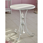 Столик белый кованный в прованском стиле Vaucluse варинант исполнения - 5 | Loft Concept в Перми