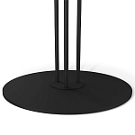 Стол журнальный с круглой столешницей из стекла Gray and Gold Marble варинант исполнения - 4 | Loft Concept в Перми