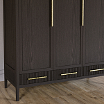 Большой Шкаф Primo Темный орех с 3 дверьми и 3 выдвижными ящиками варинант исполнения - 3 | Loft Concept в Перми